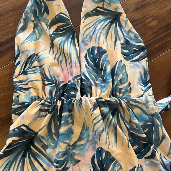 Tori Praver Shangri La Palm Print Andie Swimsuit Size Small - Picture 4 of 10